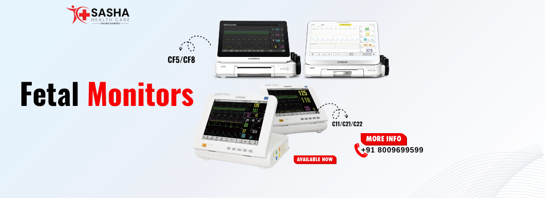 Fetal monitors and ICU patient monitoring equipment supplied by Sasha Health Care in India