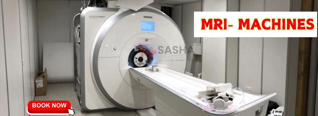 A wide-bore 3.0T MRI machine installed in a hospital suite, supplied by Sasha Health Care.
