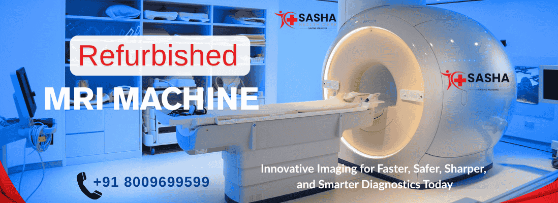Refurbished 1.5T MRI machine with full installation support by Sasha Health Care in India