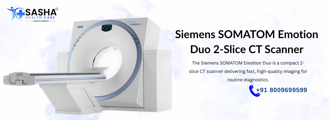 Siemens SOMATOM Emotion Duo 2-slice CT scanner for precise diagnostic imaging