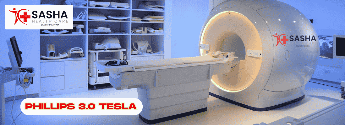 Philips 3.0 Tesla MRI scanner in use at Indian diagnostic center