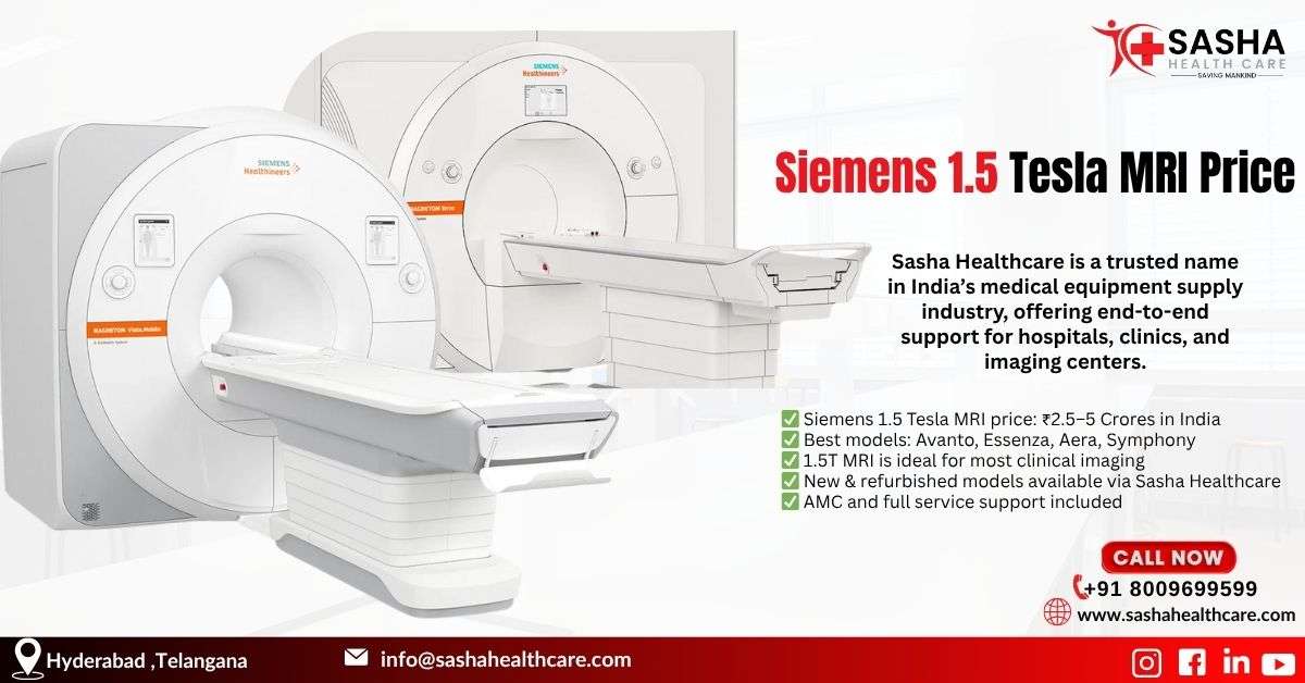 Siemens 1.5 Tesla MRI machine at Sasha Healthcare