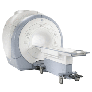 GE Brivo MR355 1.5T MRI scanner with high-resolution imaging and patient-friendly design
