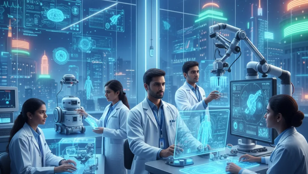 Biomedical Engineer Working on Hospital Equipment