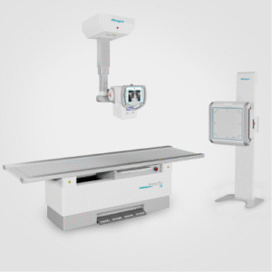 Allengers digital radiography system with flat panel detector and high-resolution imaging console