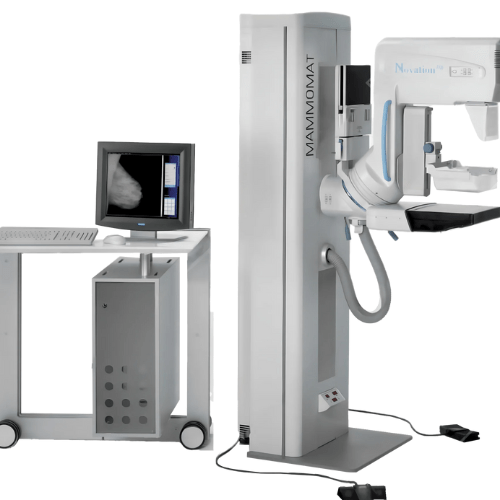 Siemens Mammomat Novation DR digital mammography system with ergonomic gantry and soft compression paddles