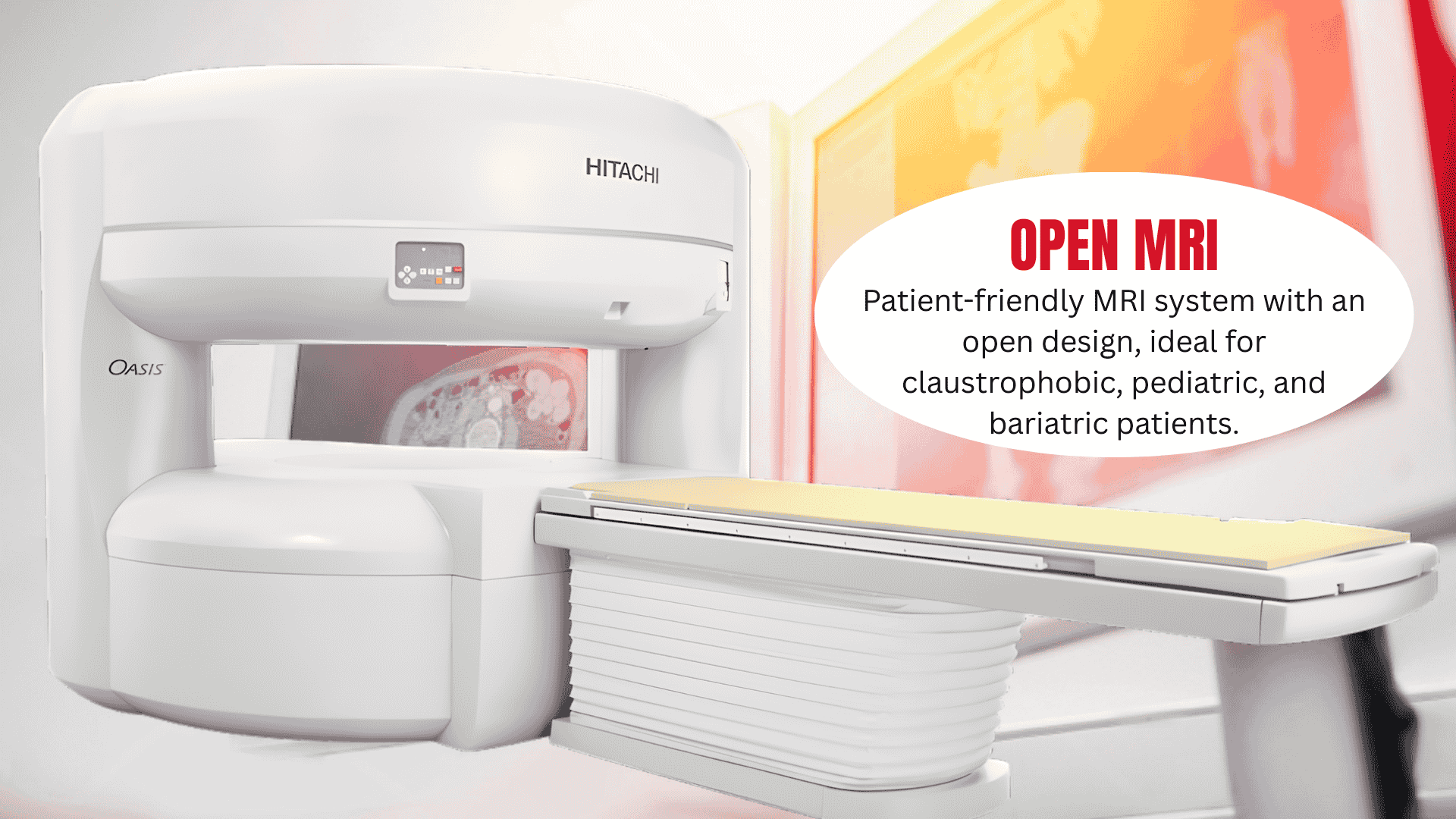 open MRI machine near me in India for claustrophobic patients