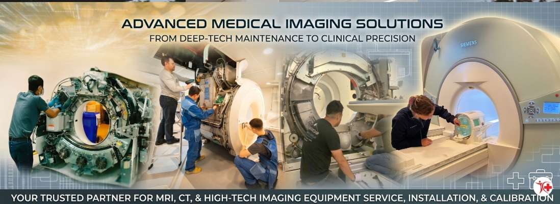 AMC and CMC radiology service engineer maintaining MRI and CT scan machines