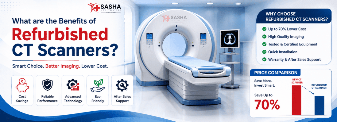 Refurbished CT scanners with cost savings and CT scanner price comparison.