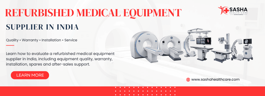 How to evaluate a refurbished medical equipment supplier in India