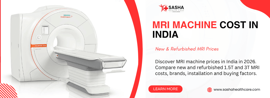 MRI machine cost in India 2026 for new and refurbished MRI machines